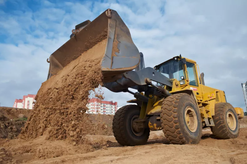 wheel loader at eathmoving works - Gripmaster